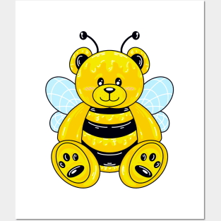 Bee bear Posters and Art